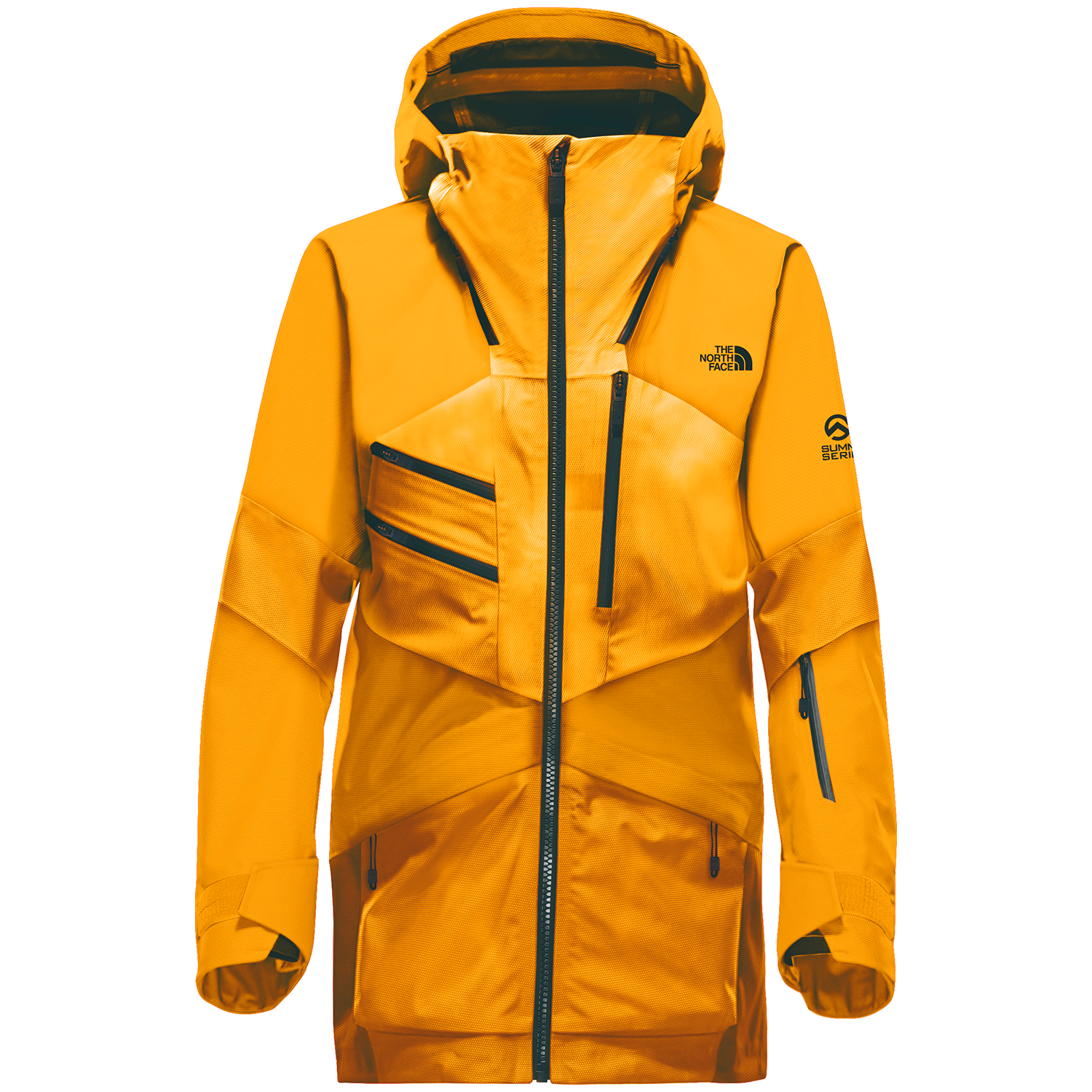 north face orange ski jacket